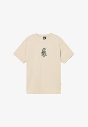 Kaotiko, REGULAR GODZILLA UNISEX - T-shirt imprimé - tobacco