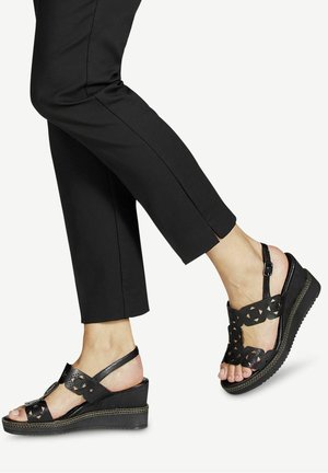 Tamaris, Sandales à plateforme - black