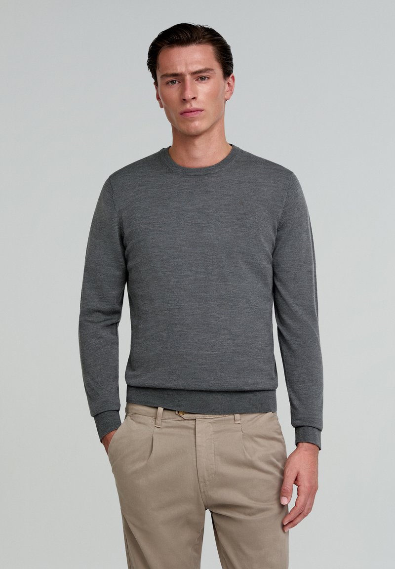 Scalpers CLASSIC ROUND NECK - Sweatshirt - grey