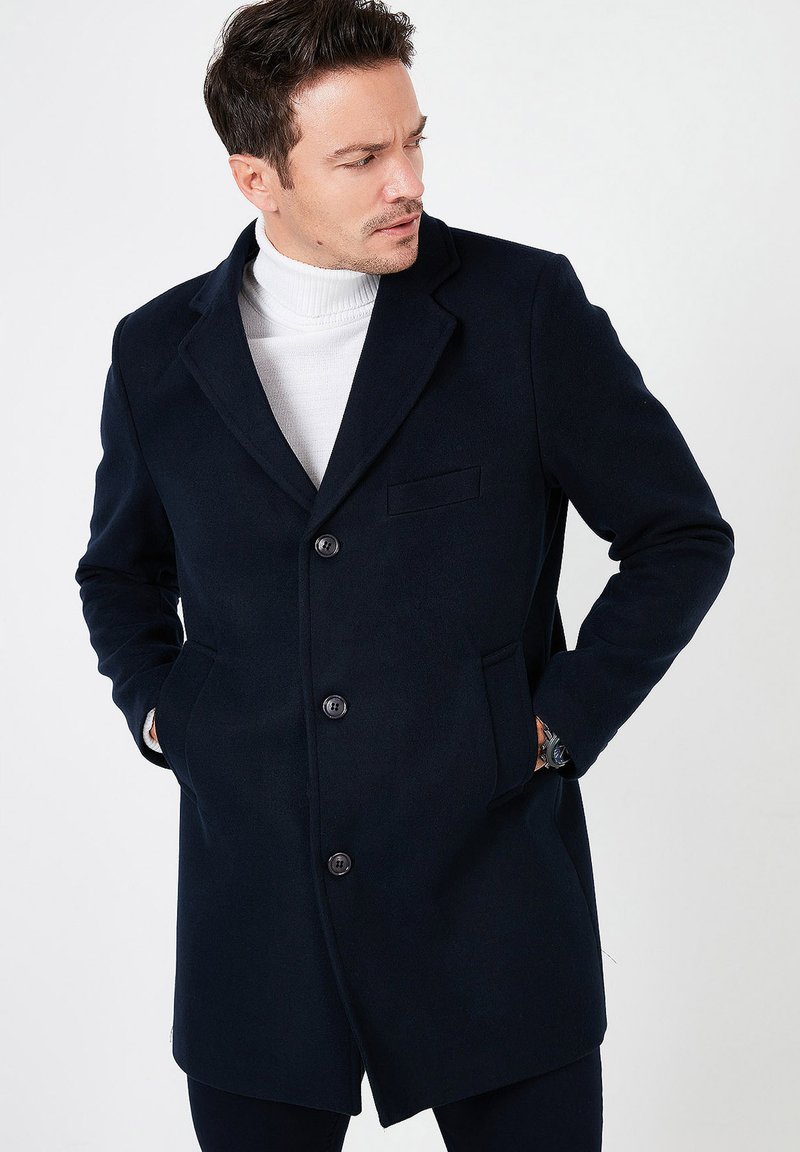 Buratti - SLIM FIT - Classic coat - navy blue, Enlarge