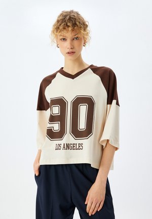 Koton PRINTED - Langarmshirt - beige
