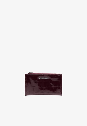 Stradivarius, BASIC ZIP-UP PURSE - Peňaženka - dark red