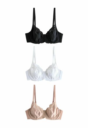 3 PACK   - Soutien-gorge à armatures - black white praline nude