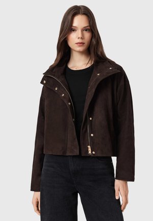 RYDER   - Leren jas - bitter brown