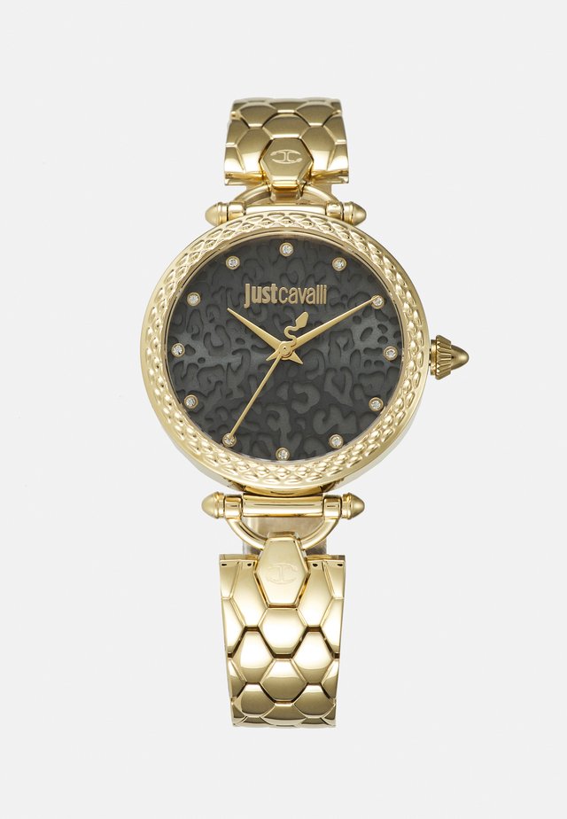 GOLD & BLACK CHAIN WATCH - Orologio - gold-coloured