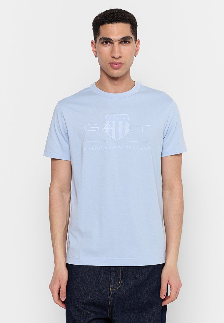Gant T-shirt print blauw