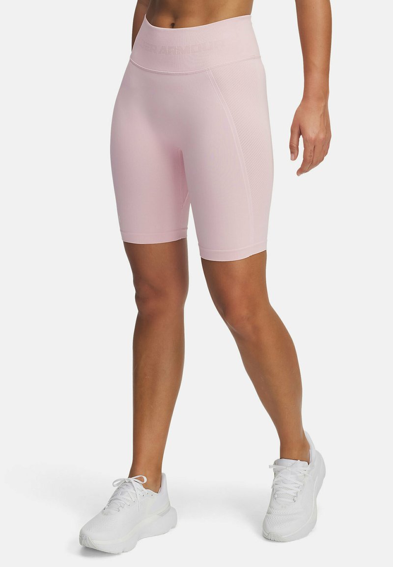 Under Armour - TRAIN SEAMLESS - 3/4 sports trousers - prime pink, Enlarge