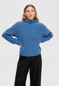 Selected Femme SLFSELMA  - Strickpullover - super sonic