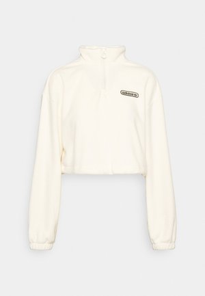 adidas Originals CROPPED - Pulover iz flisa - white