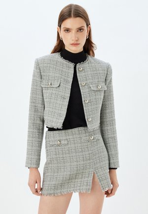 Koton TWEED CROP  - Cardigan - grey