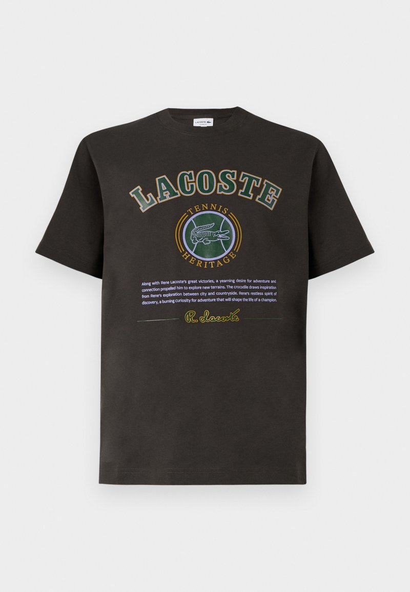 Lacoste T-shirt print zwart