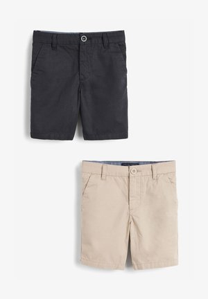 2 PACK - Shorts - beige/black