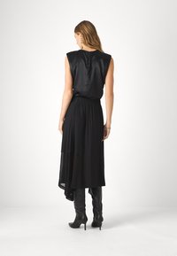 DKNY MIX MEDIA SKIRT - A-silueta svārki - black