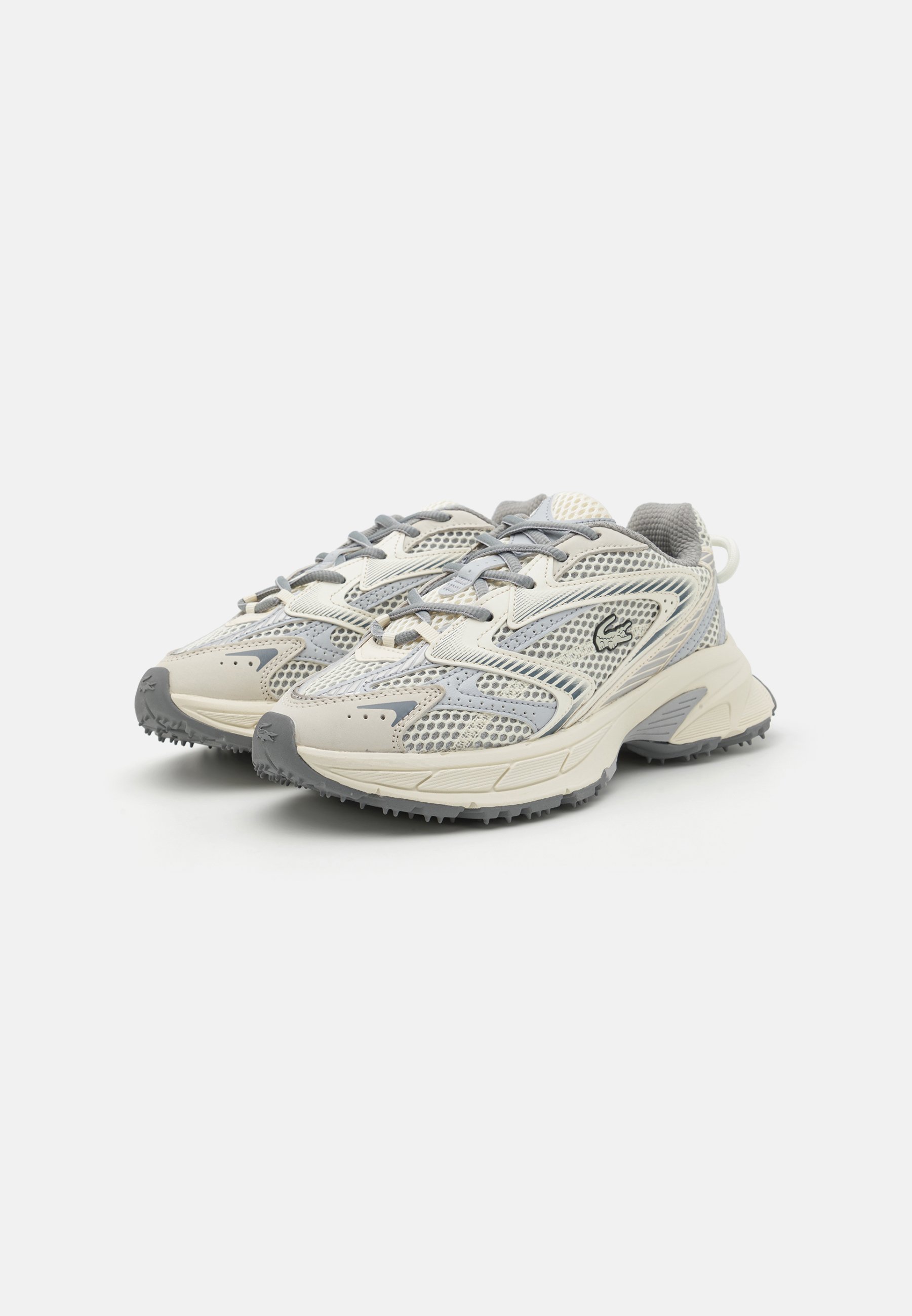 Lacoste NEO SHOT - Sneakers low - off white/grey/alb natural