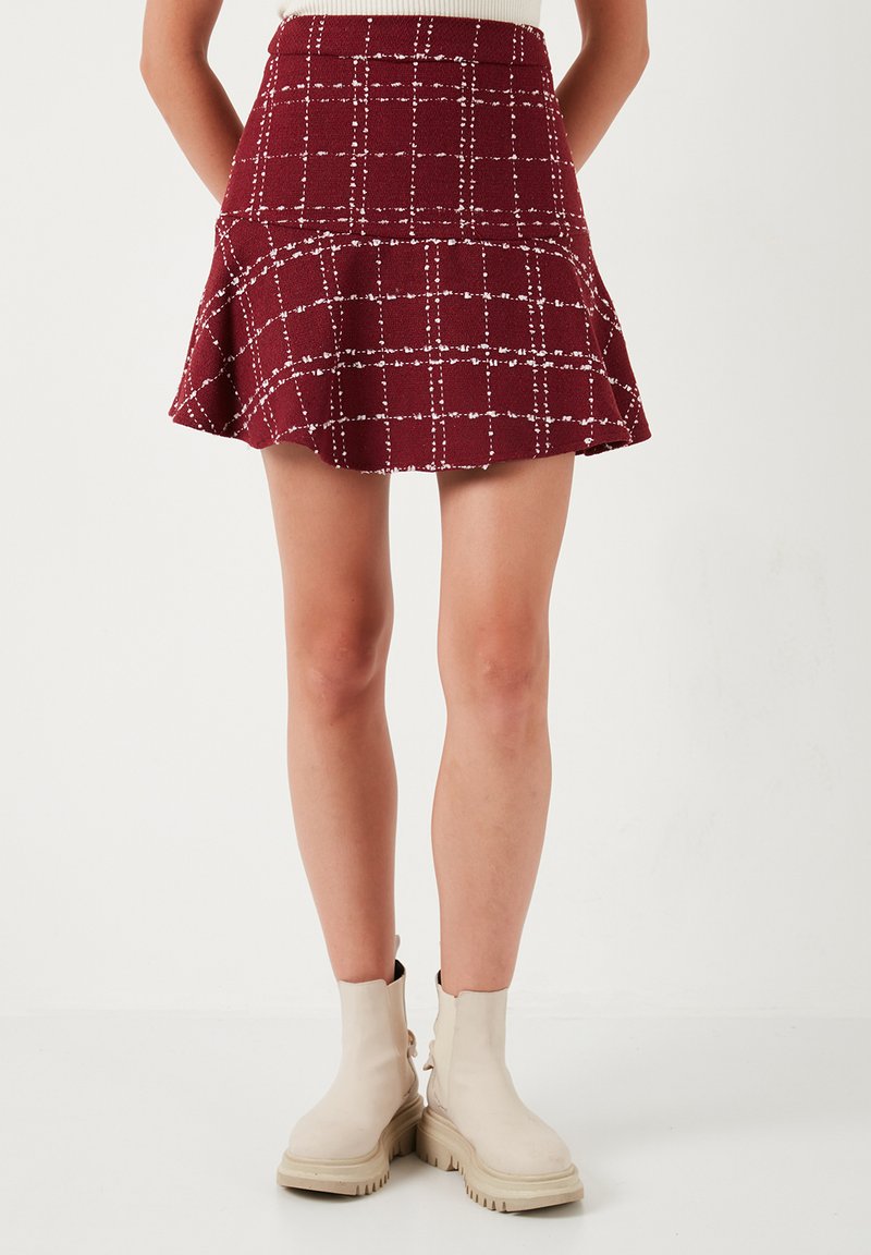 LELA REGULAR FIT - Minirok - bordeaux