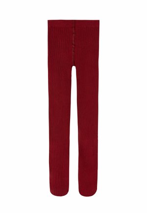Calzedonia NARROW RIB - Strømpebukser - rot dark red ribbed