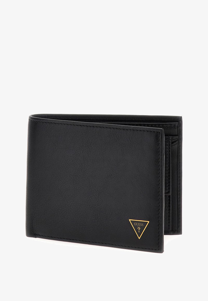 Portafoglio Comme Des Garçons Wallet In Pelle Nera Con Pois Bianchi - Foto 9