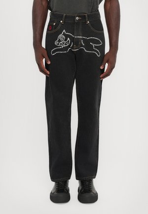 RUNNING DOG - Traperice ravnih nogavica - black