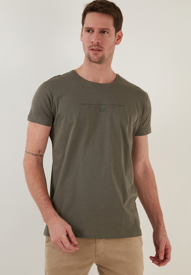 Buratti Marškinėliai su spaudiniu - khaki