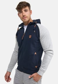 INDICODE JEANS - ARBUTUS - Sweat zippé - navy Image miniature 1