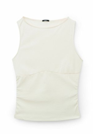 Tezenis, CRINKLE WITH WIDE SHOULDER STRAPS - Top - white