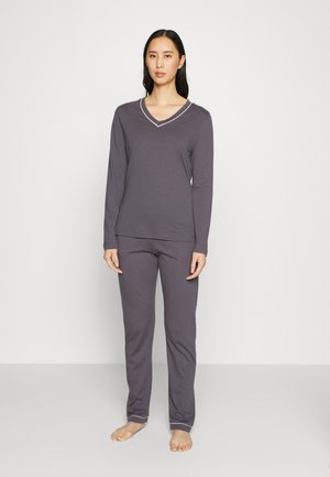 LASCANA PIPING - Pyjama - anthracite