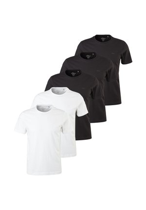 T-shirts basic - weiß   schwarz
