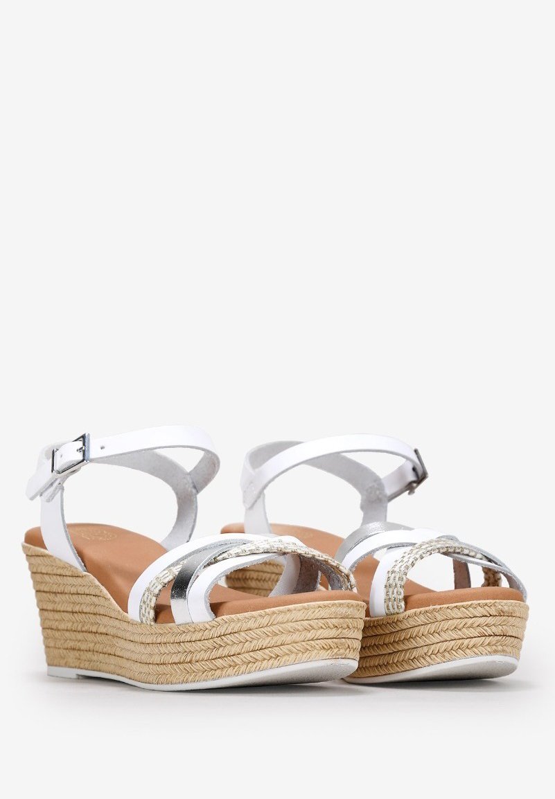 Bosanova Sandalias de cuña - blanco - Zalando.es