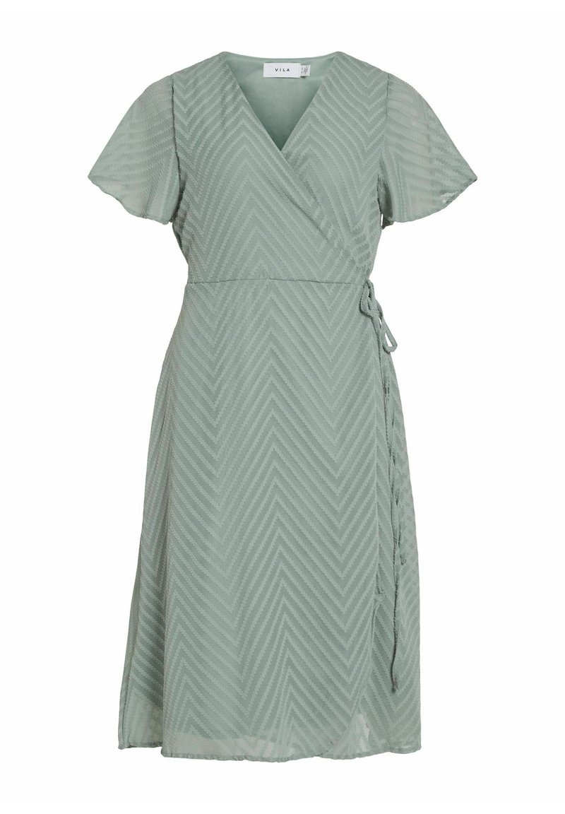 Vila Jurk groen gemêleerd Vila Jurk groen gemêleerd