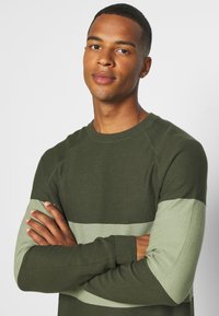 Jack & Jones JCOSHAWN CREW NECK  - Camisola - forest night