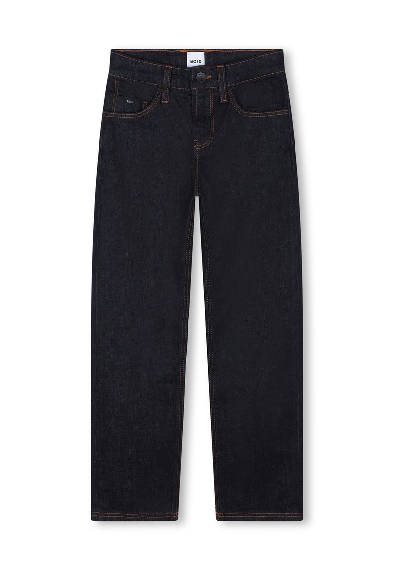 BOSS Kidswear Straight leg jeans donkerblauw