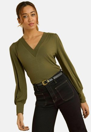 Langarmshirt - olive green