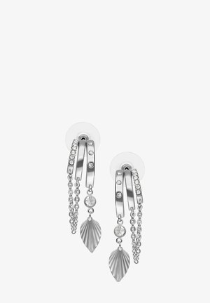 Wildcat, RIFFLED LEAF STATEMENT EARSTUDS - Ohrringe - Silber