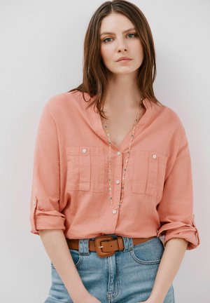 Overhemdblouse - salmon
