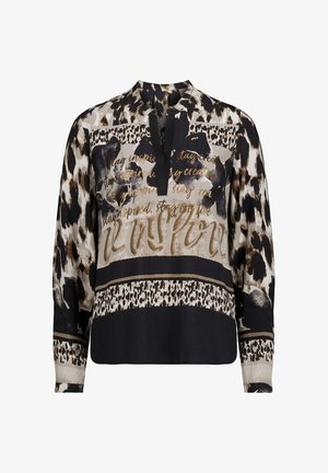 Betty Barclay, BETTY BARCLAY MIT STEHKRAGEN LONGBLUSE - Blouse - beige schwarz