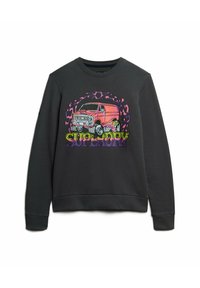 Superdry & Co MOTOR RETRO GRAPHIC - Felpa - mid grey