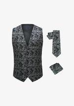 Set Papillon Fascia Smoking Set Smoking Uomo Biruil - Cummerbund, Papillon E Fazzoletto Taschino In Paisley Fazzoletto Taschino Smoking - Foto 10