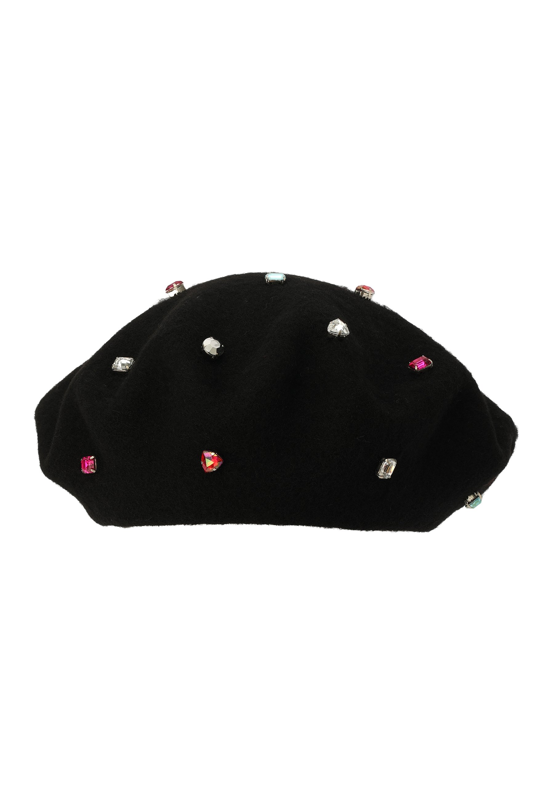 Kate Spade Rhinestone Black Wool Beret Hat NWT Kate Spade New York Disco Wool Blend Beret | Mercari main image 4