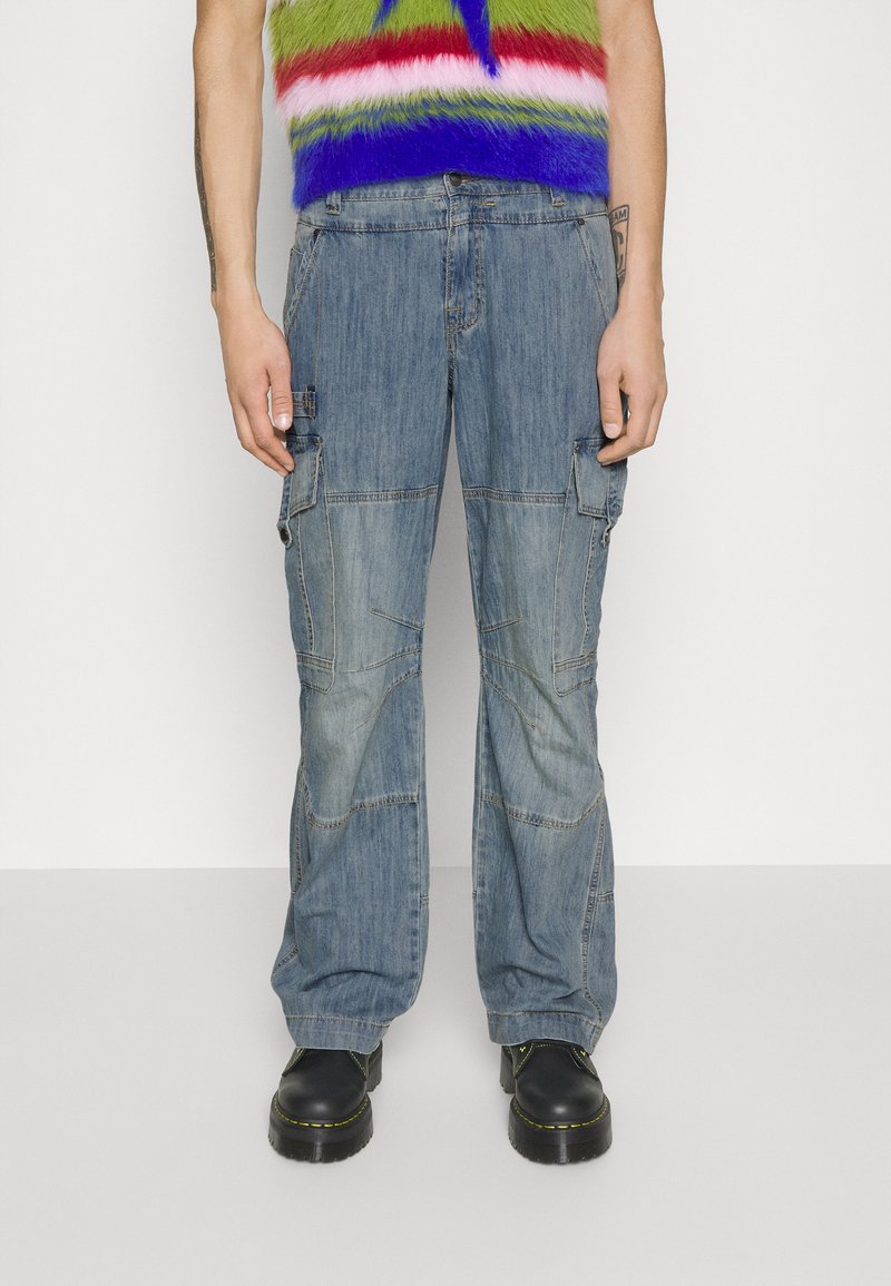 Jaded London MILLENNIUM CARGO JEANS Jeans relaxed fit blue/blå
