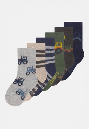 BOY TRACTOR AND RINGLET 6 PACK - Socks - green/blue