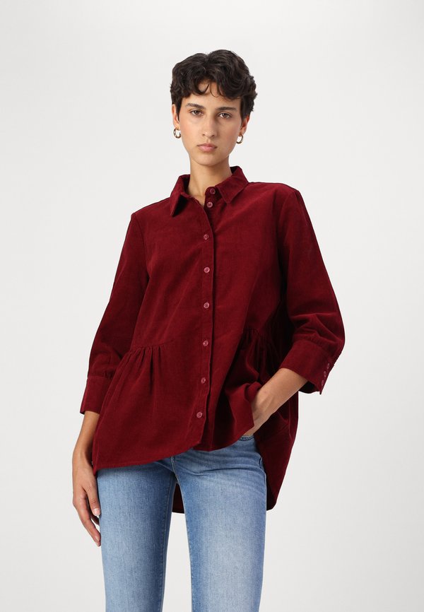 ONLCANBERRY MOXI SHIRT  - Button-down blouse - cabernet4