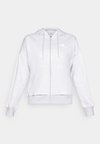 Felpa con zip - light grey heather/white