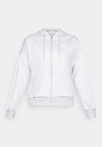 Camisola com fecho - light grey heather/white
