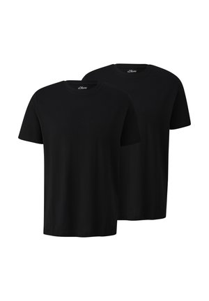 s.Oliver 2 PACK - T-Shirt basic - schwarz