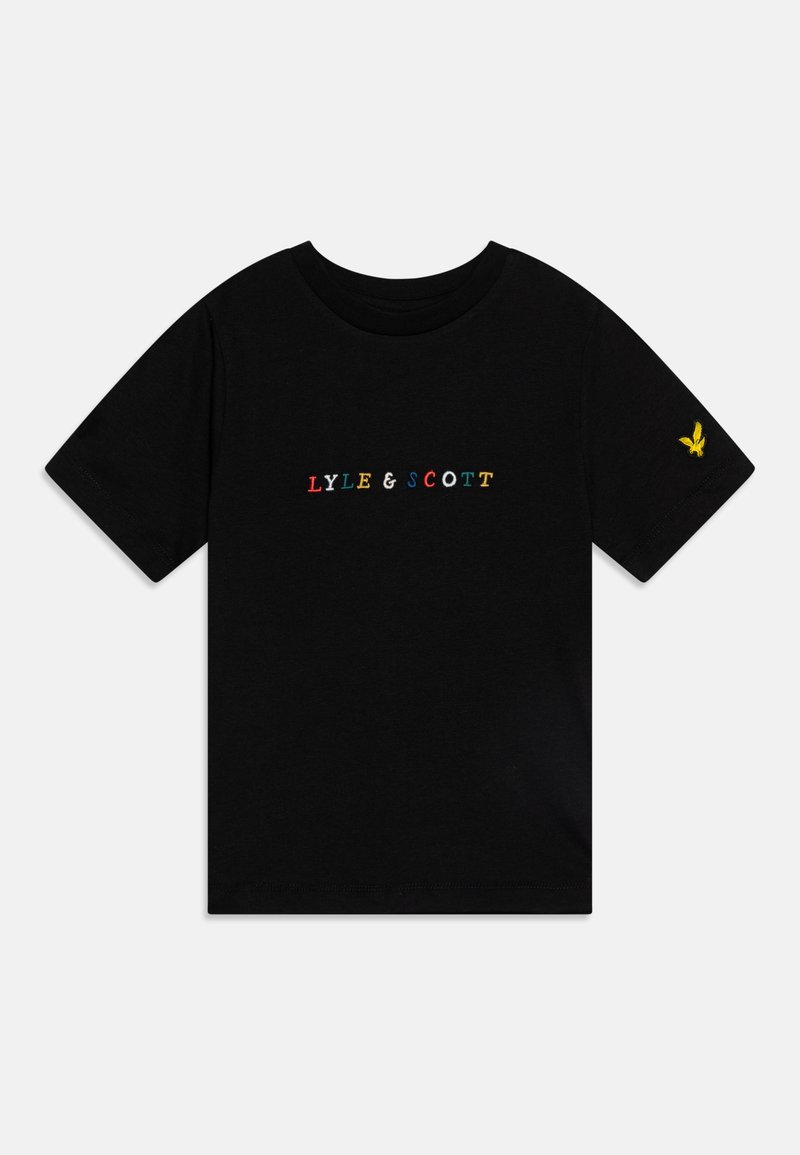 Lyle & Scott T-shirts med print - jet black