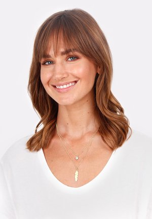 FEATHER - Necklace - gold-coloured