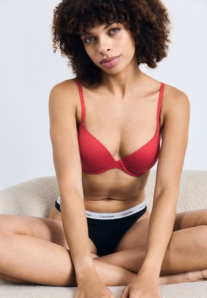 LIGHTLY LINED  - Strapless BH - red stamp