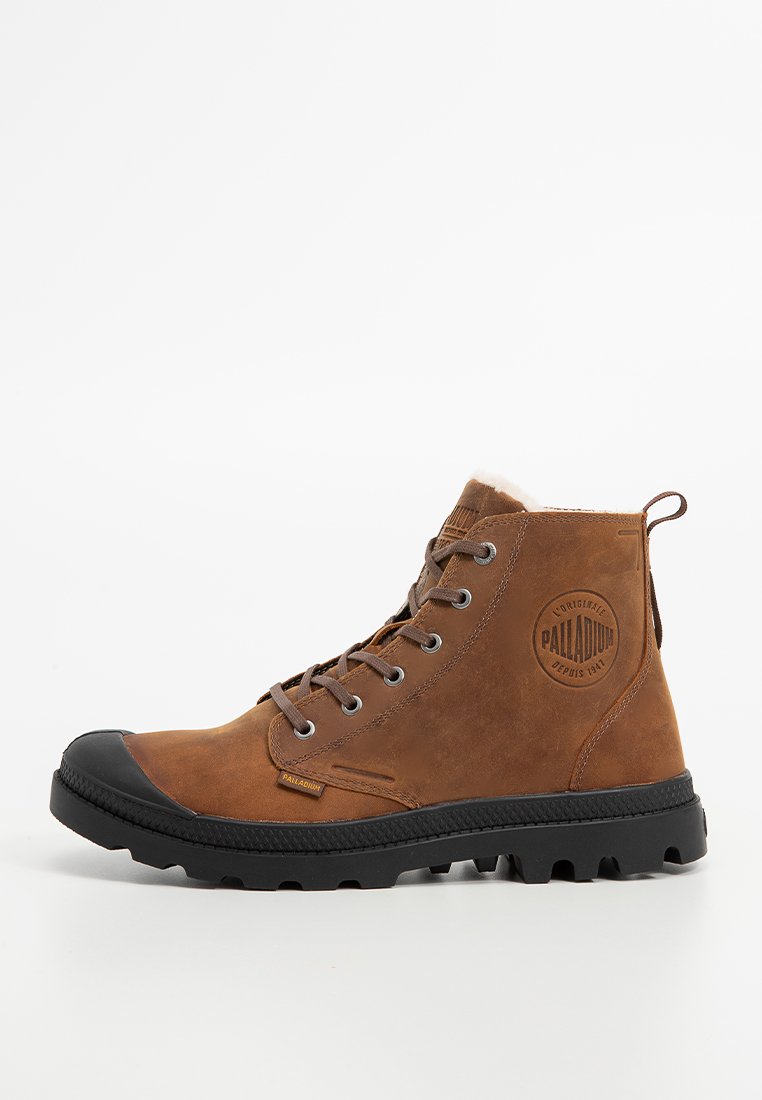 Palladium Bottines à lacets marron
