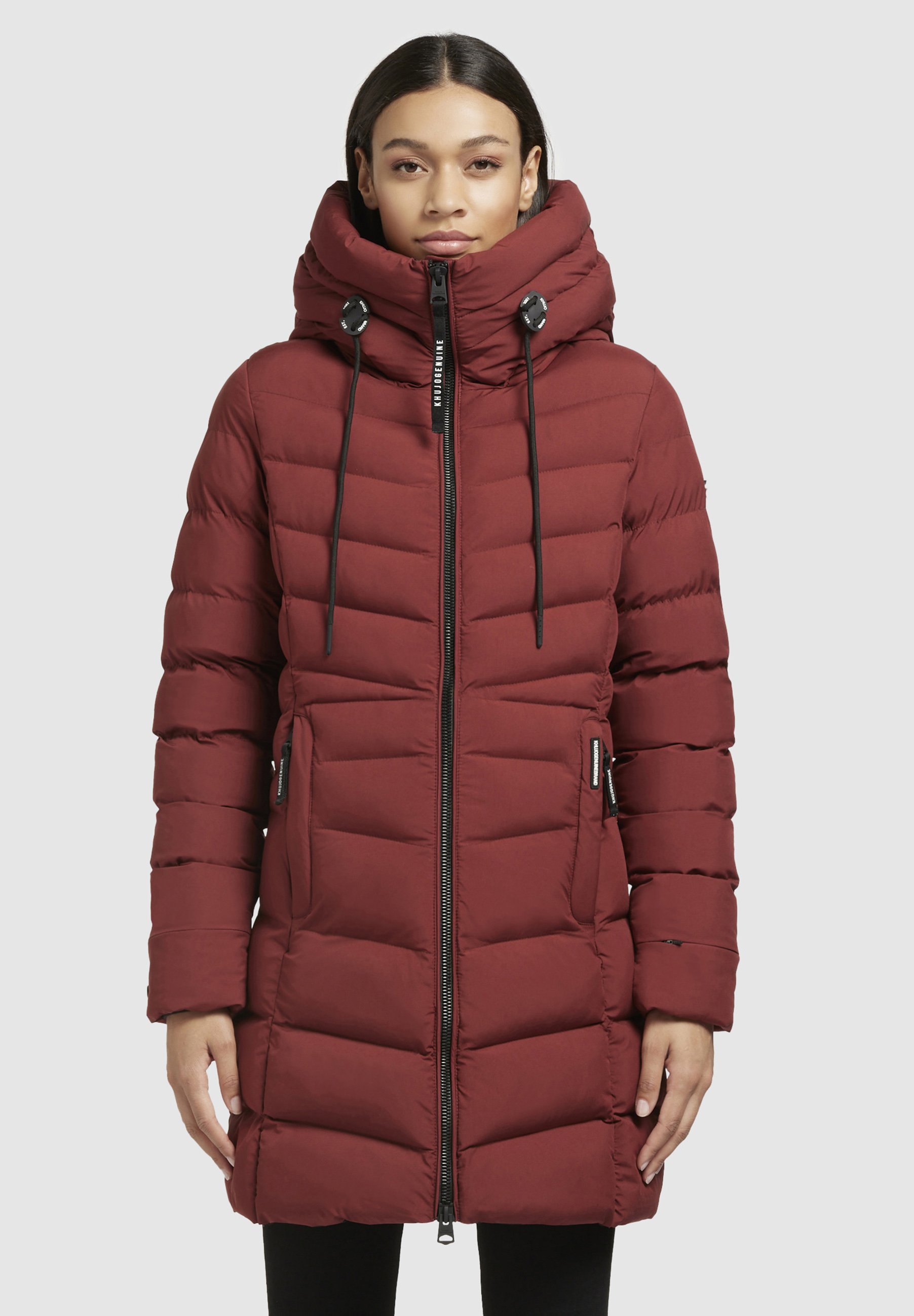 Jacket Khujo Weinrot Winter Coat Rot Khujo Steppmantel Juliett