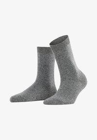 FALKE NO. 2 FINEST SILK LUXURY LINE - Calze - asphalt/grigio scuro FALKE NO. 2 FINEST SILK LUXURY LINE - Calze - asphalt/grigio scuro